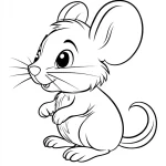 coloriage Souris gratuit en ligne