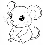 coloriage Souris pour enfant gratuit