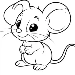 coloriage Souris gratuit en ligne