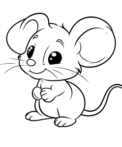 coloriage Souris gratuit en ligne