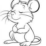 coloriage Souris pour enfant