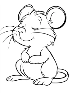 coloriage Souris pour enfant