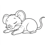 coloriage Souris pour enfant