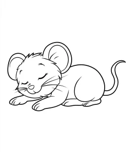 coloriage Souris pour enfant