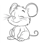 coloriage Souris pour primaire