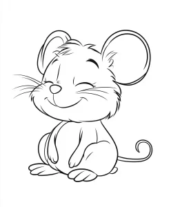 coloriage Souris pour primaire