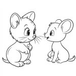 coloriage Souris en ligne pour enfant