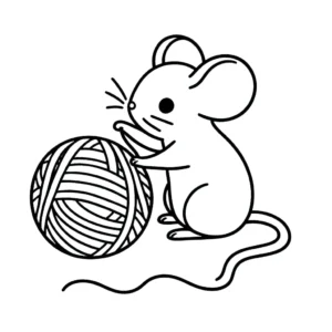 coloriage Souris Mise à jour a imprimer
