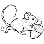 coloriage Souris Mise à jour à imprimer pdf