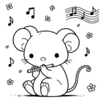 coloriage Souris Mise à jour à imprimer pour enfant de 2 ans