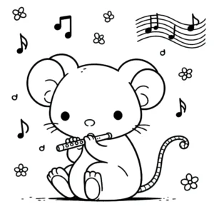 coloriage Souris Mise à jour à imprimer pour enfant de 2 ans