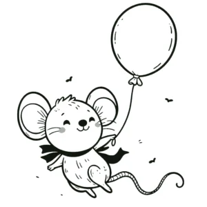 coloriage Souris Mise à jour pour enfant à imprimer