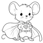 coloriage Souris Mise à jour à imprimer gratuitement