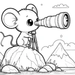 coloriage Souris Mise à jour a imprimer