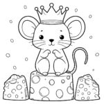 coloriage Souris Mise à jour a imprimer pour enfant de 4 ans