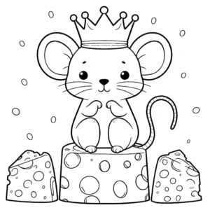 coloriage Souris Mise à jour a imprimer pour enfant de 4 ans