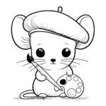 coloriage Souris Mise à jour gratuit a imprimer