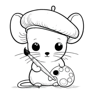 coloriage Souris Mise à jour gratuit a imprimer