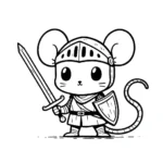 coloriage Souris Mise à jour à imprimer pour enfant de 12 ans