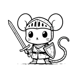 coloriage Souris Mise à jour à imprimer pour enfant de 12 ans