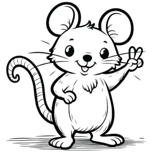 coloriage Souris Mise à jour à imprimer pour enfants