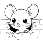coloriage Souris Mise à jour a dessiner et imprimer