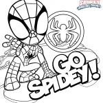 coloriage Spidey à imprimer pour enfant de 12 ans