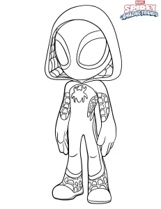 coloriage Spidey gratuit en ligne