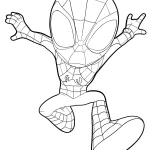 coloriage Spidey gratuit en ligne