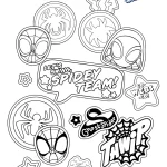 coloriage Spidey à imprimer pour enfants