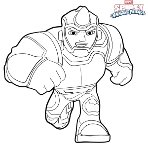 coloriage Spidey en ligne