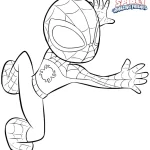 coloriage Spidey pour enfant de 7 ans