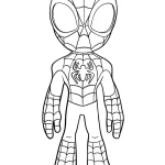 coloriage Spidey à imprimer gratuitement