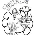 coloriage Spidey pour enfants à télécharger