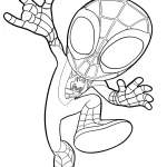 imprimer coloriage Spidey pour enfant