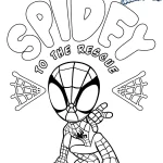 coloriage Spidey d