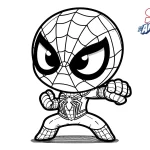 coloriage Spidey pour primaire