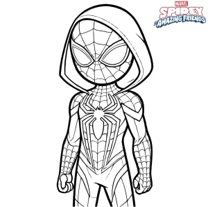 coloriage Spidey et dessin a imprimer