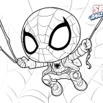 coloriage Spidey pour enfant à imprimer