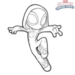 coloriage Spidey à imprimer pour enfant de 12 ans