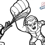 coloriage Spidey pour enfant de 7 ans