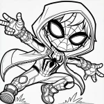 télécharger coloriage Spidey gratuit