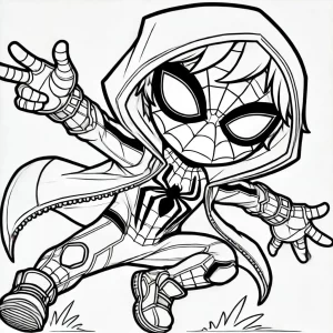 télécharger coloriage Spidey gratuit