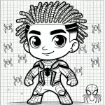 coloriage Spidey à imprimer pour enfant de 12 ans
