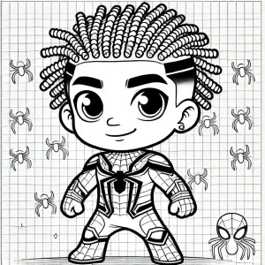coloriage Spidey à imprimer pour enfant de 12 ans