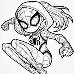 coloriage Spidey pour primaire