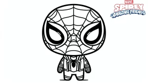 coloriage Spidey pour enfant de 10 ans