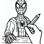 coloriage Spidey à imprimer gratuitement pdf