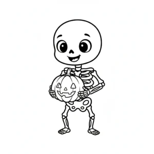coloriage Squelette et dessin a imprimer