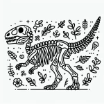 coloriage Squelette a telecharger